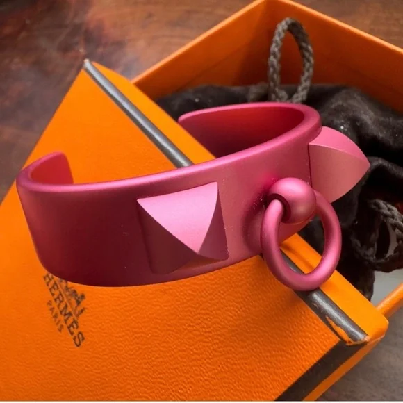【手首を華やかに♪】HERMES☆Medor Aluminium Sunset bracelet HERMES Medor Aluminium Sunset #T2 RoseCouture Aluminum